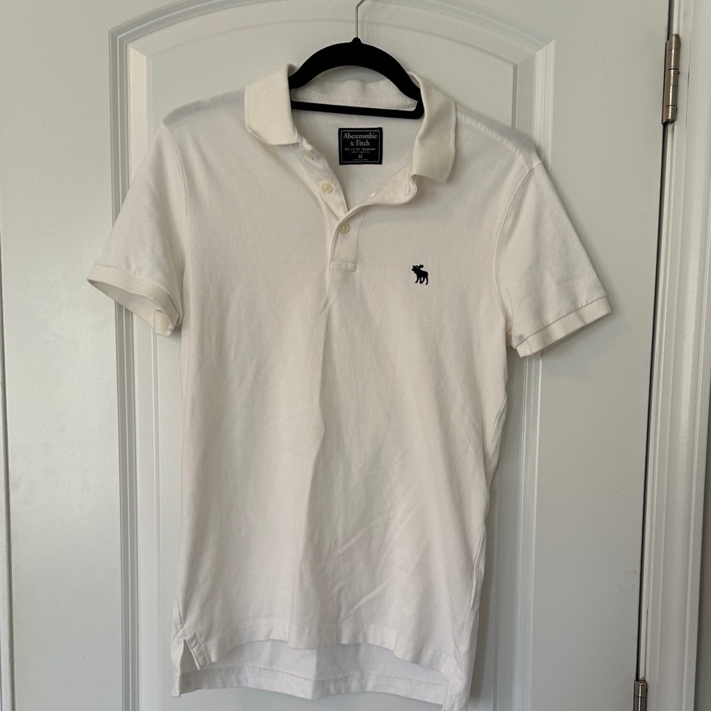 Abercrombie & Fitch White Polo Shirt - XS